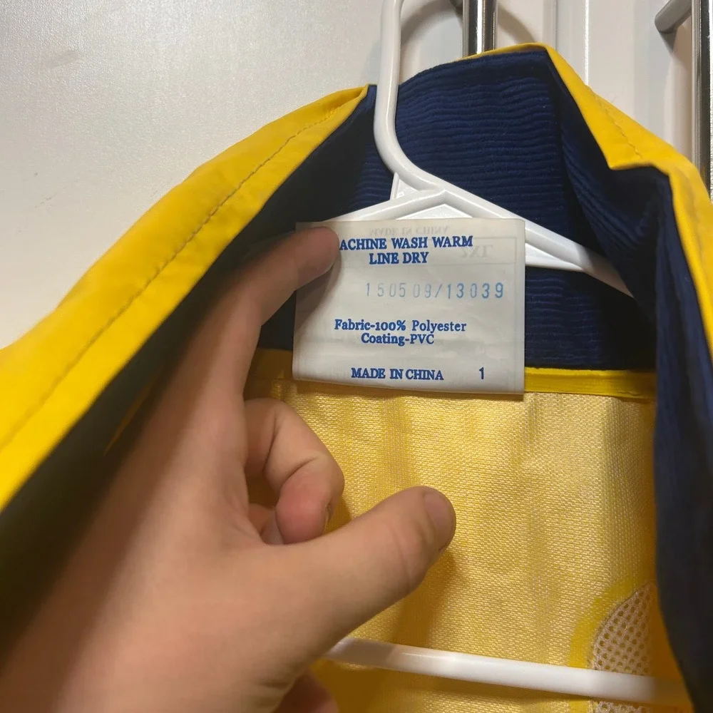 Tingley Yellow Rain Jacket PVC Coated Workwear Coat Mens 2XL 150509/13039